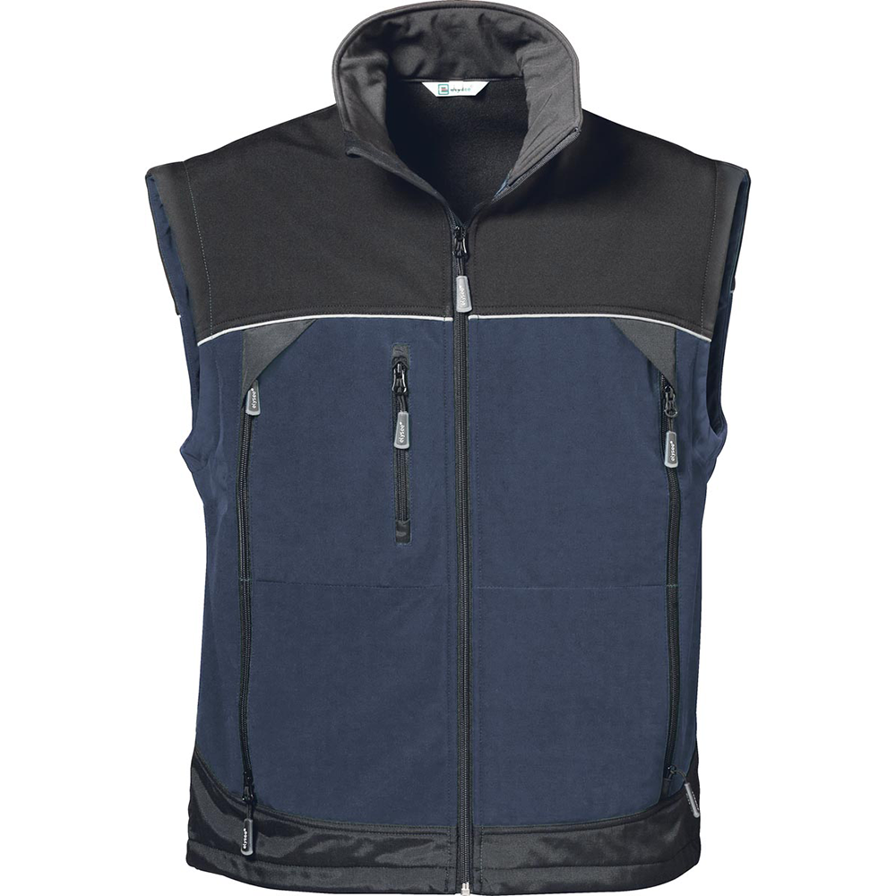 elysee │ PENTE Softshell-Weste blau/schwarz